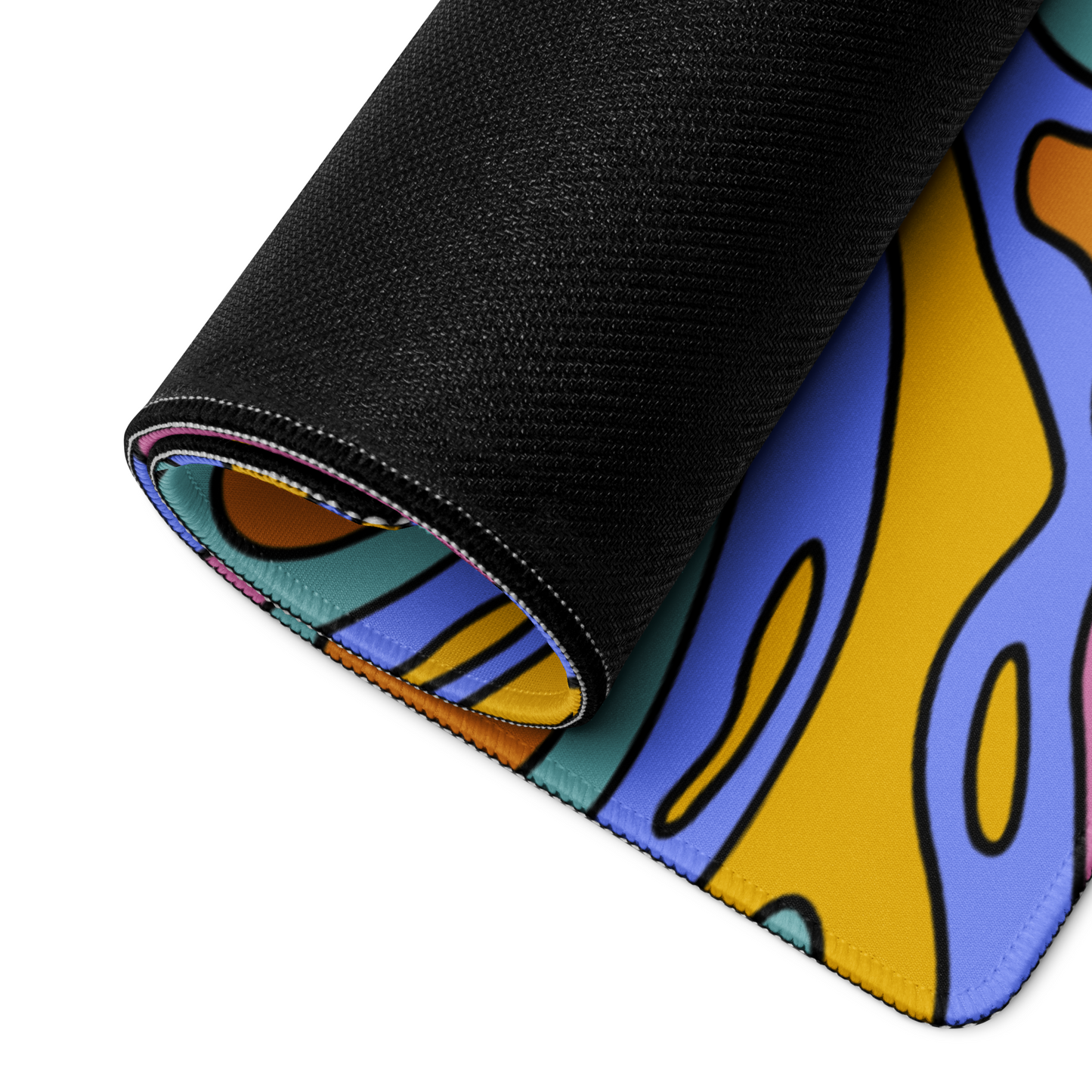 Colorful Smiley XL Desk Mat