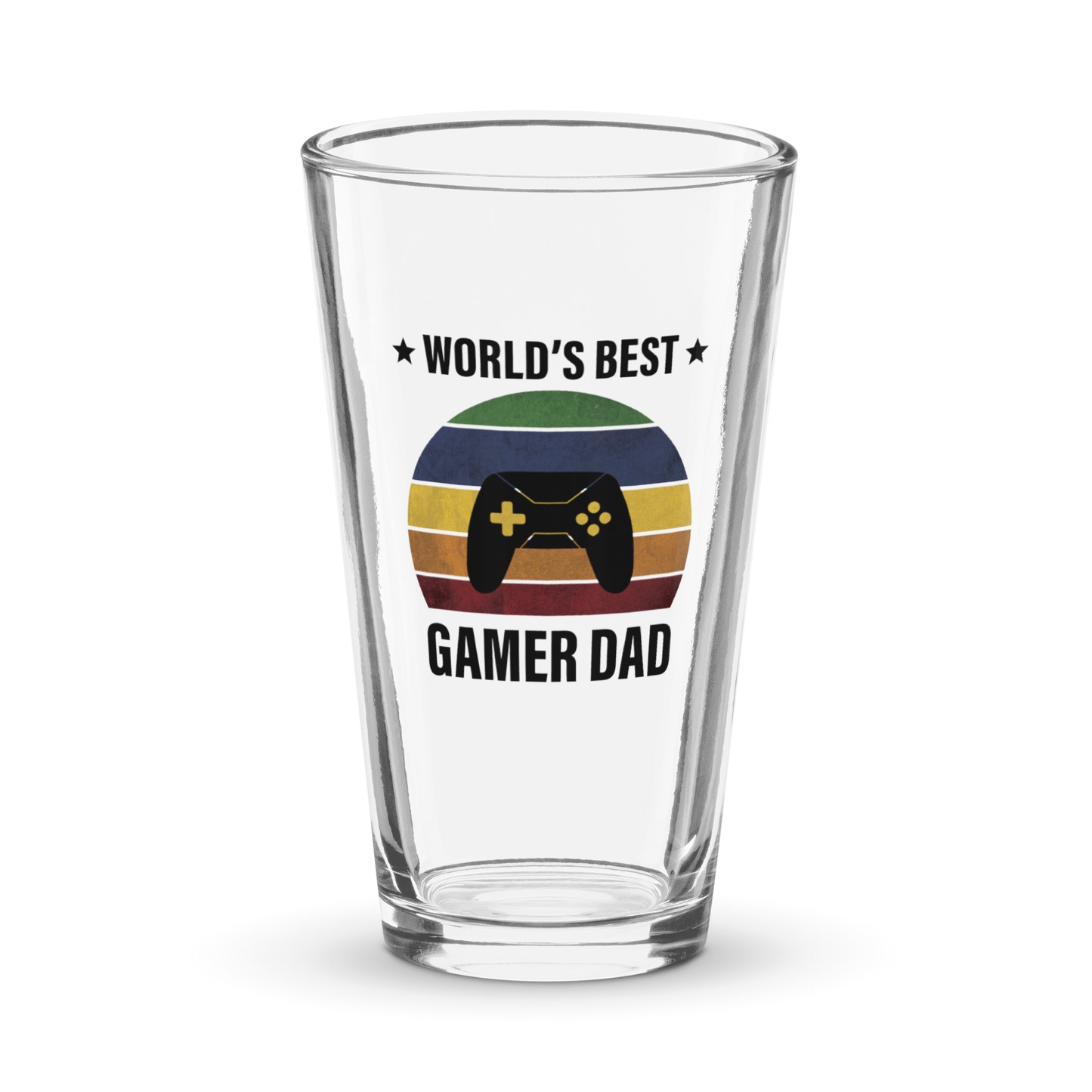 World's Best Gamer Dad 16oz Pint Glass