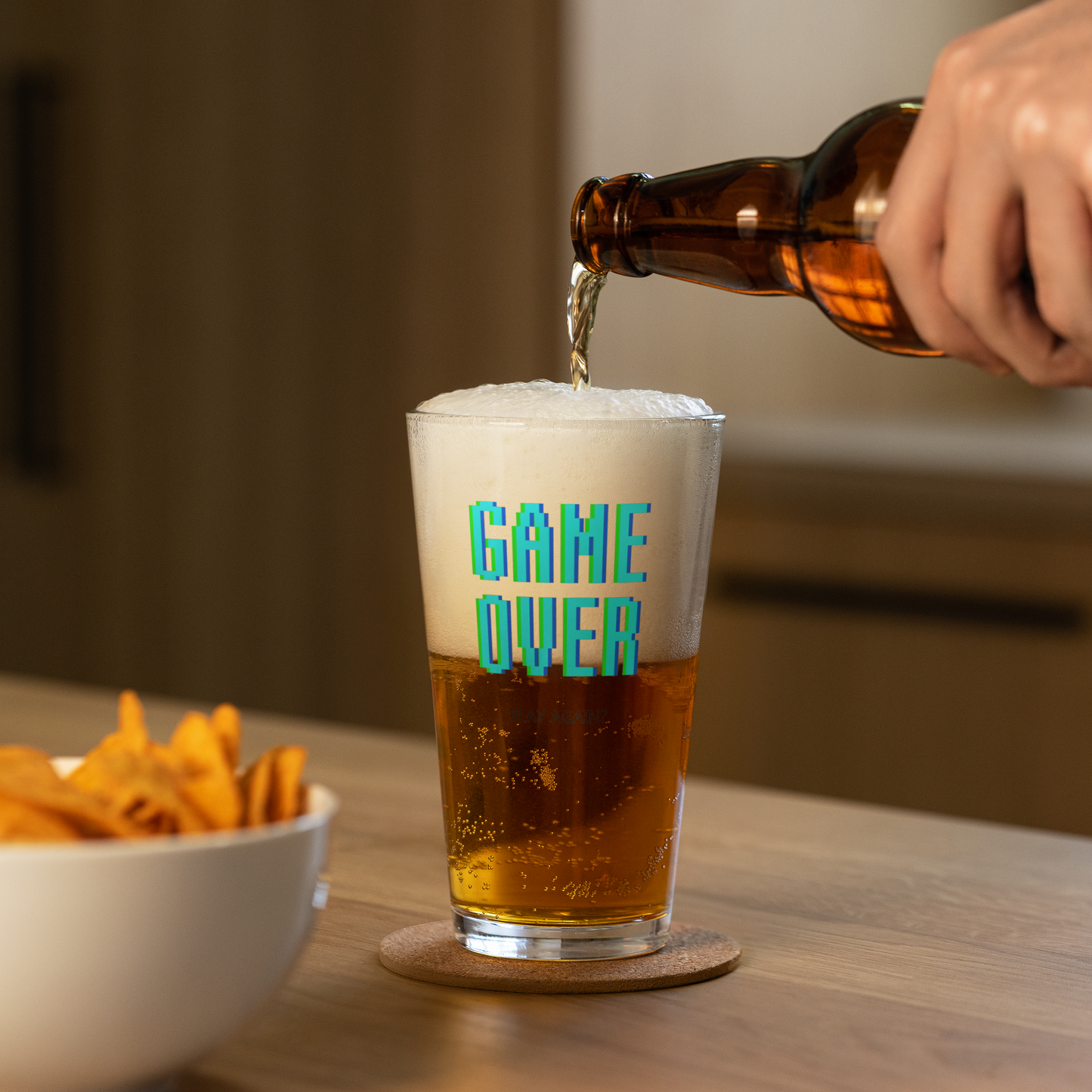 Game Over 16oz Pint Glass