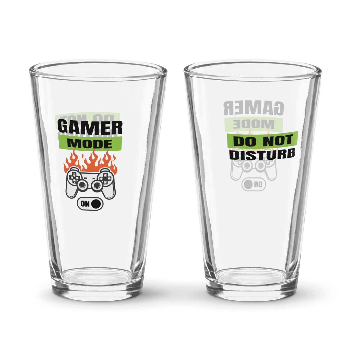 Gamer Mode On 16oz Pint Glass