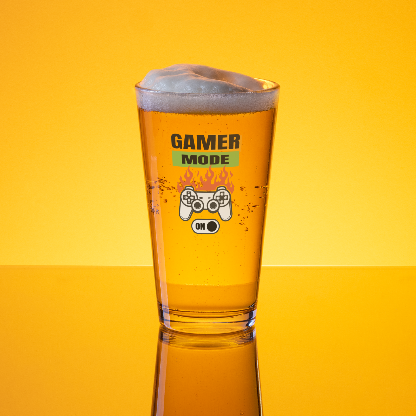 Gamer Mode On 16oz Pint Glass