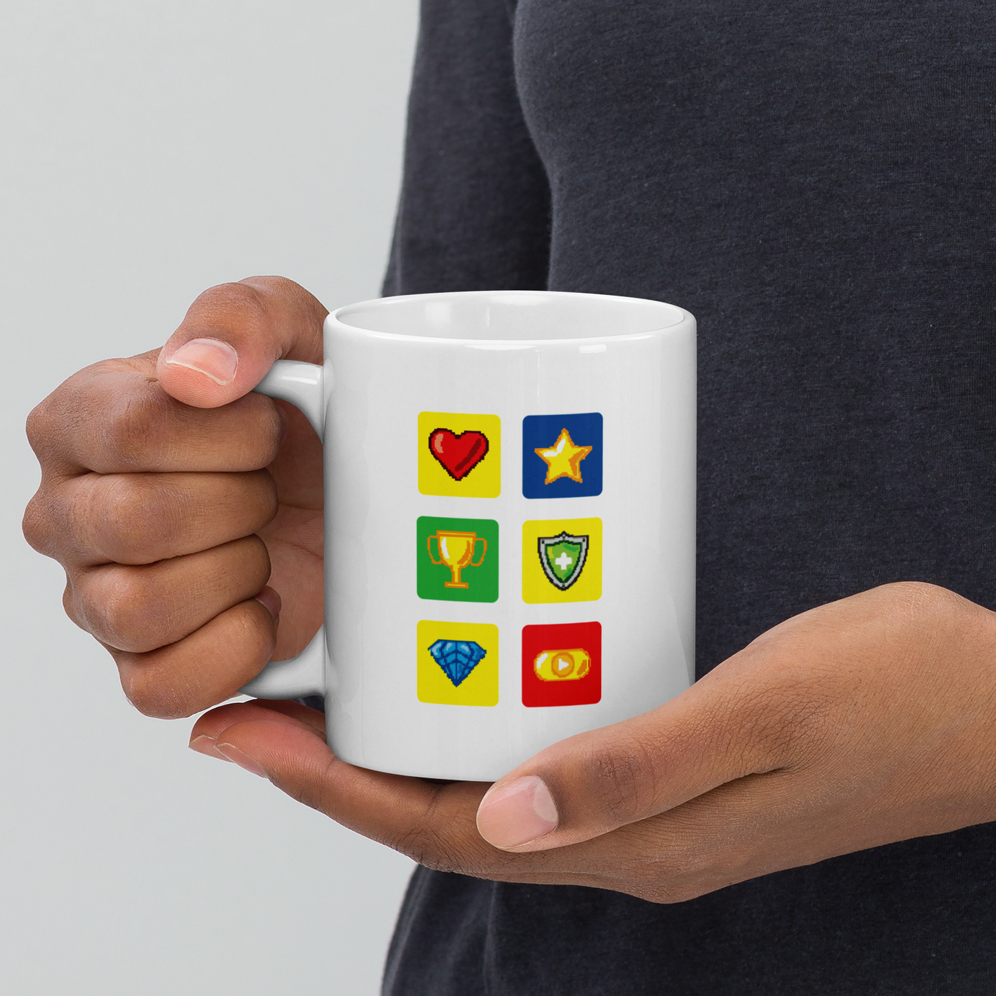Retro Game Icons Coffee Mug
