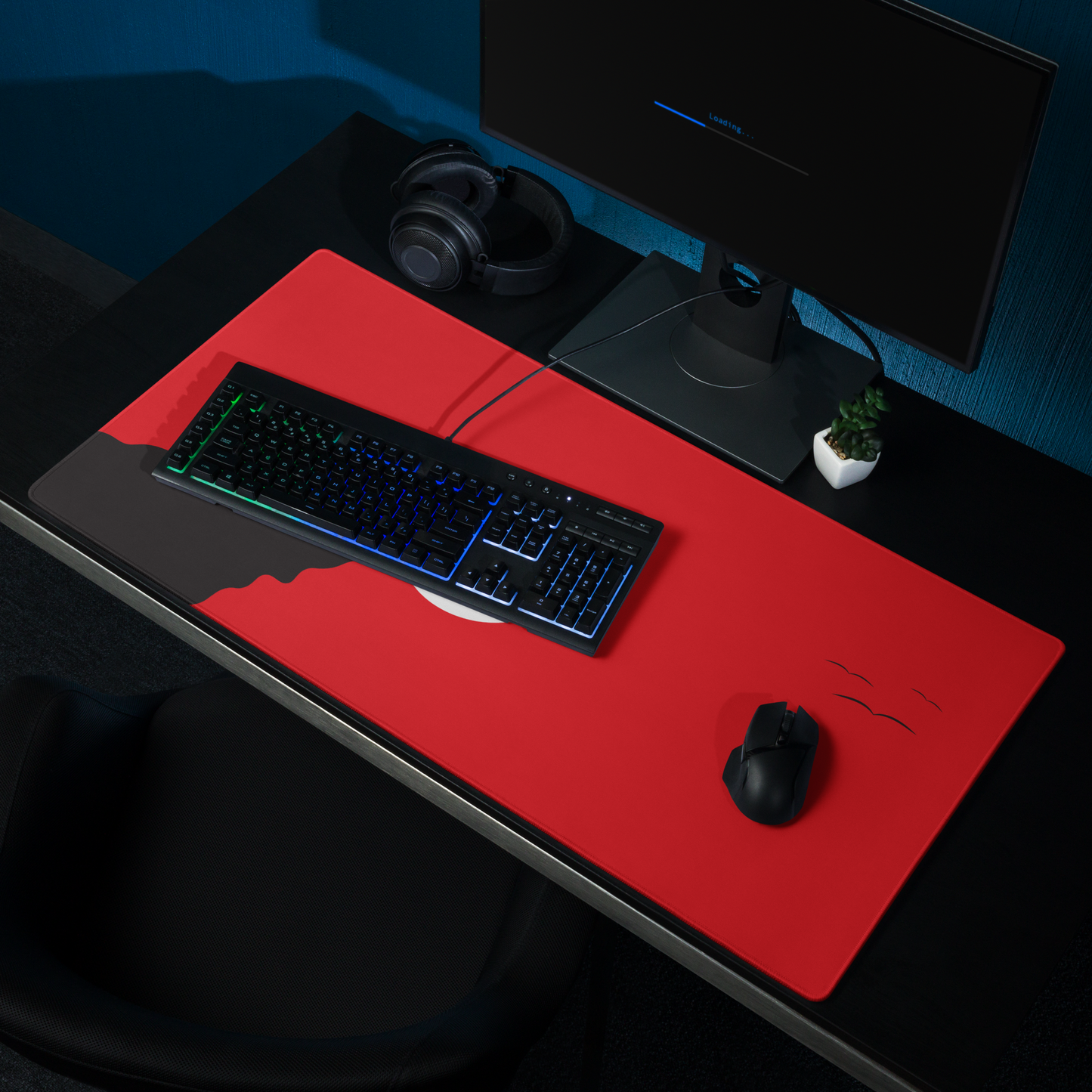 Red Giraffe XL Desk Mat