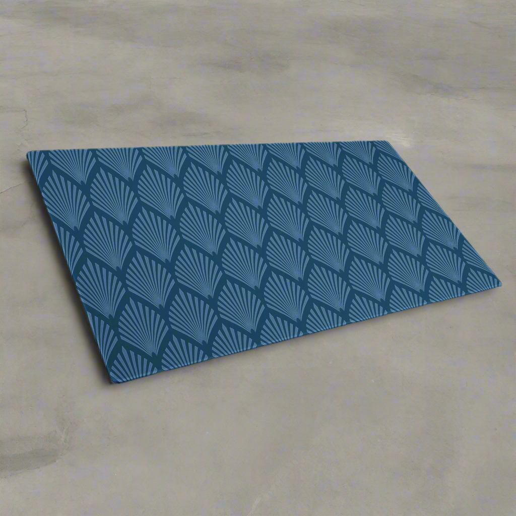 Classic Blue Pattern XL Desk Mat
