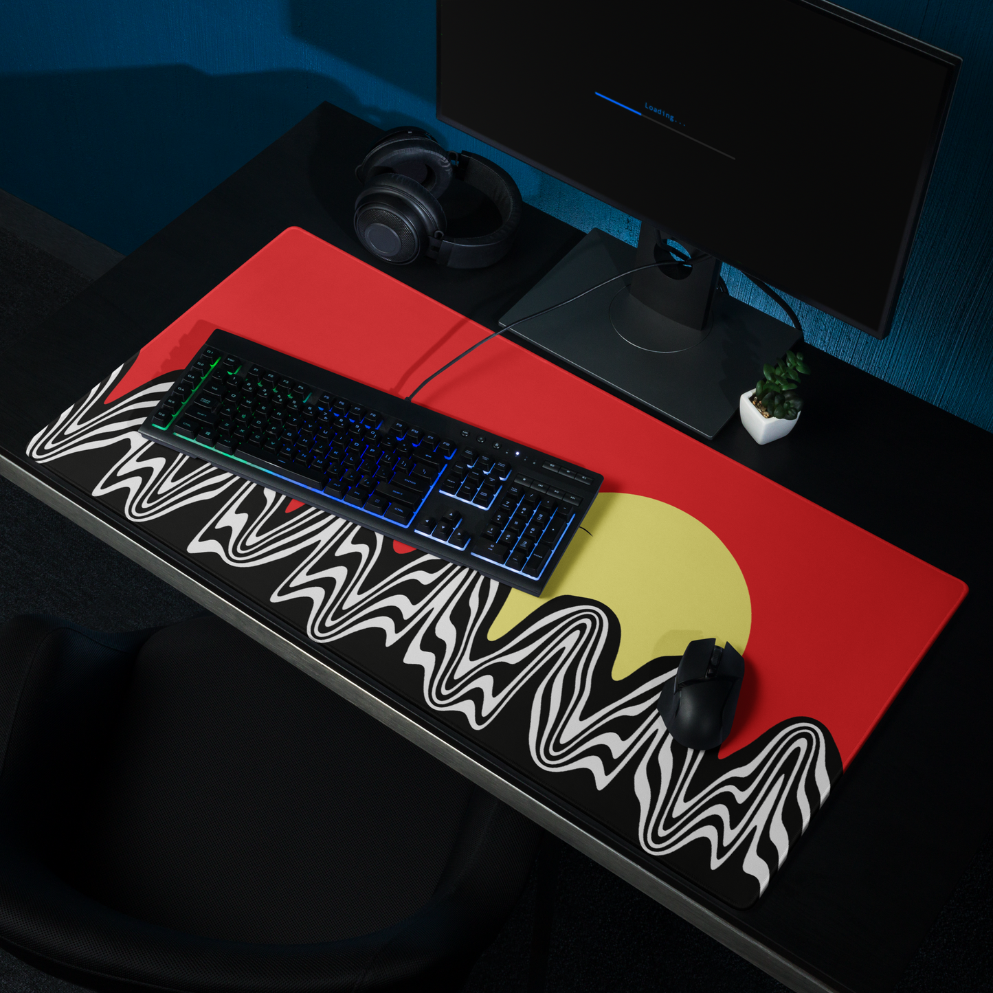 Red Sunset XL Desk Mat