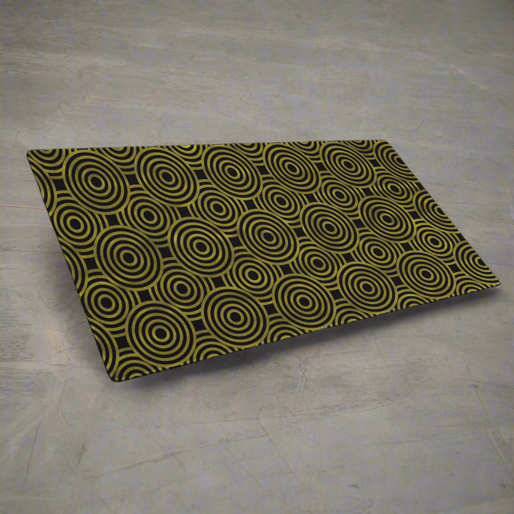 Gold Pattern XL Desk Mat