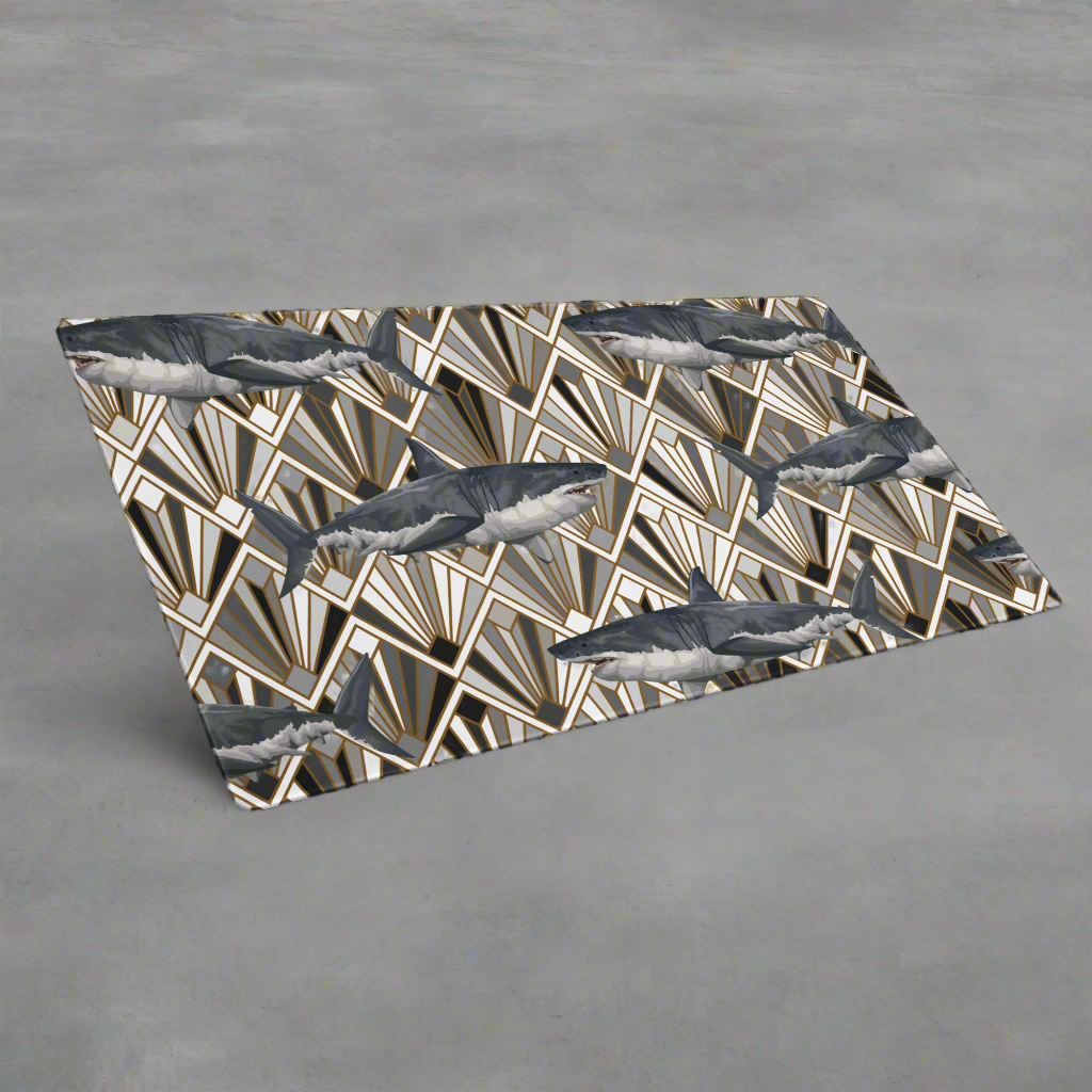 Shark Pattern XL Desk Mat