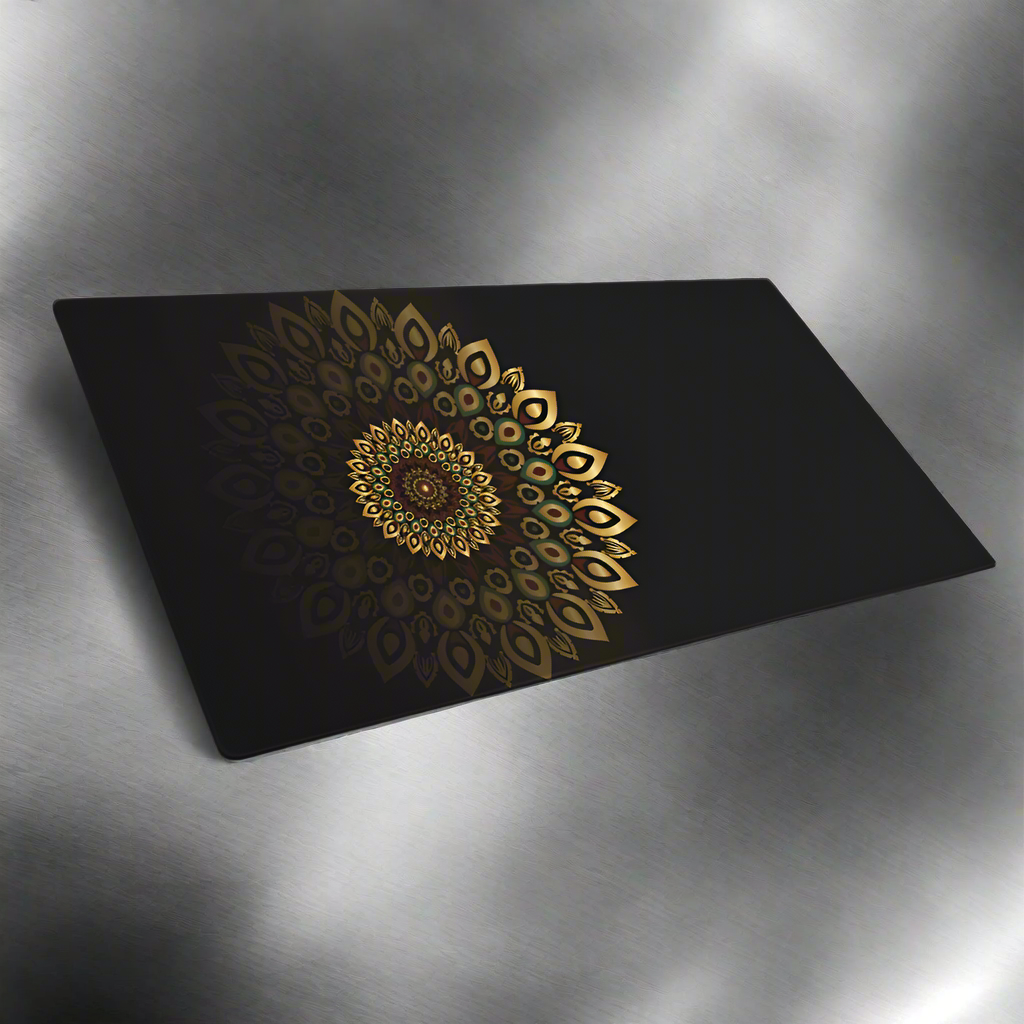 Gold Mandala XL Desk Mat