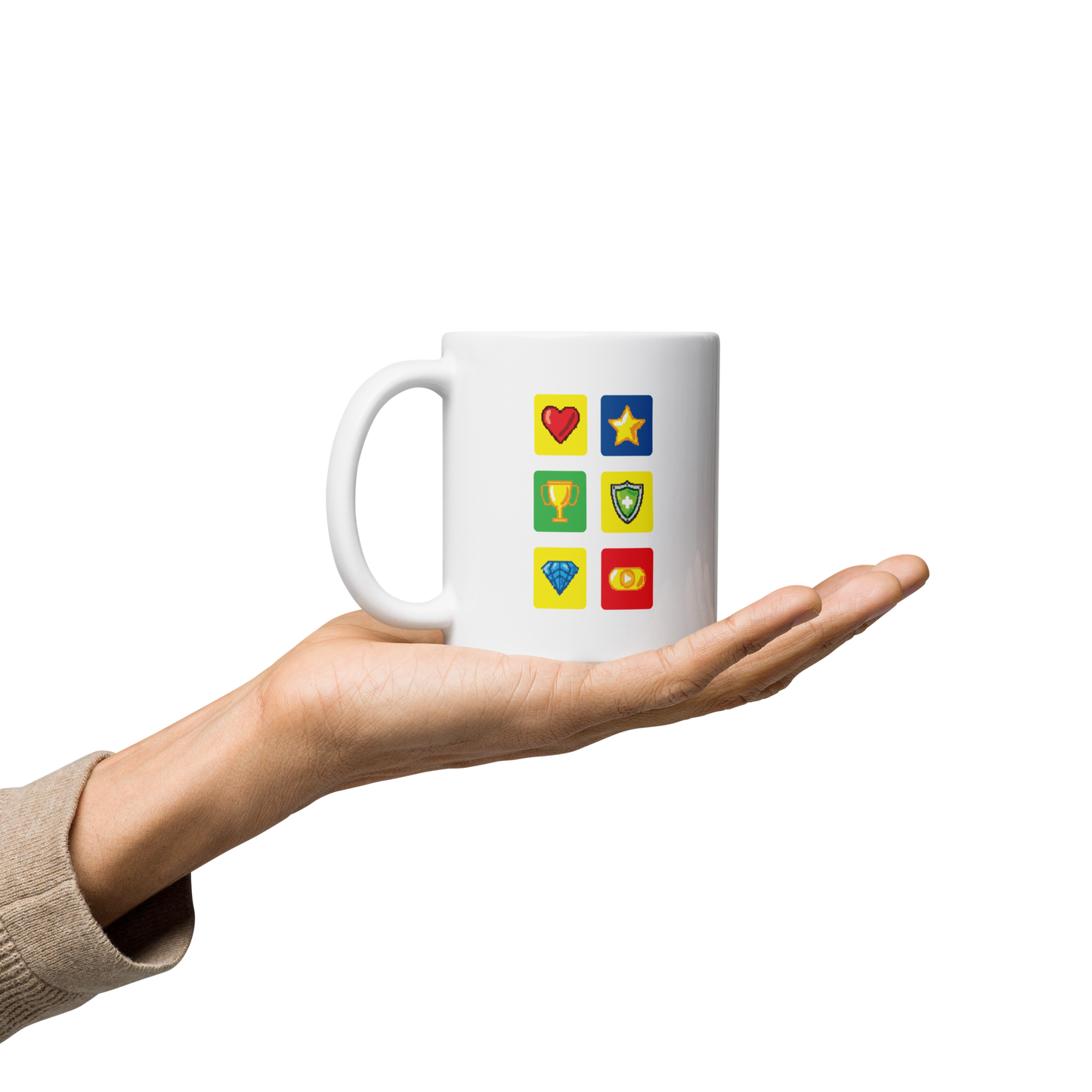 Retro Game Icons Coffee Mug