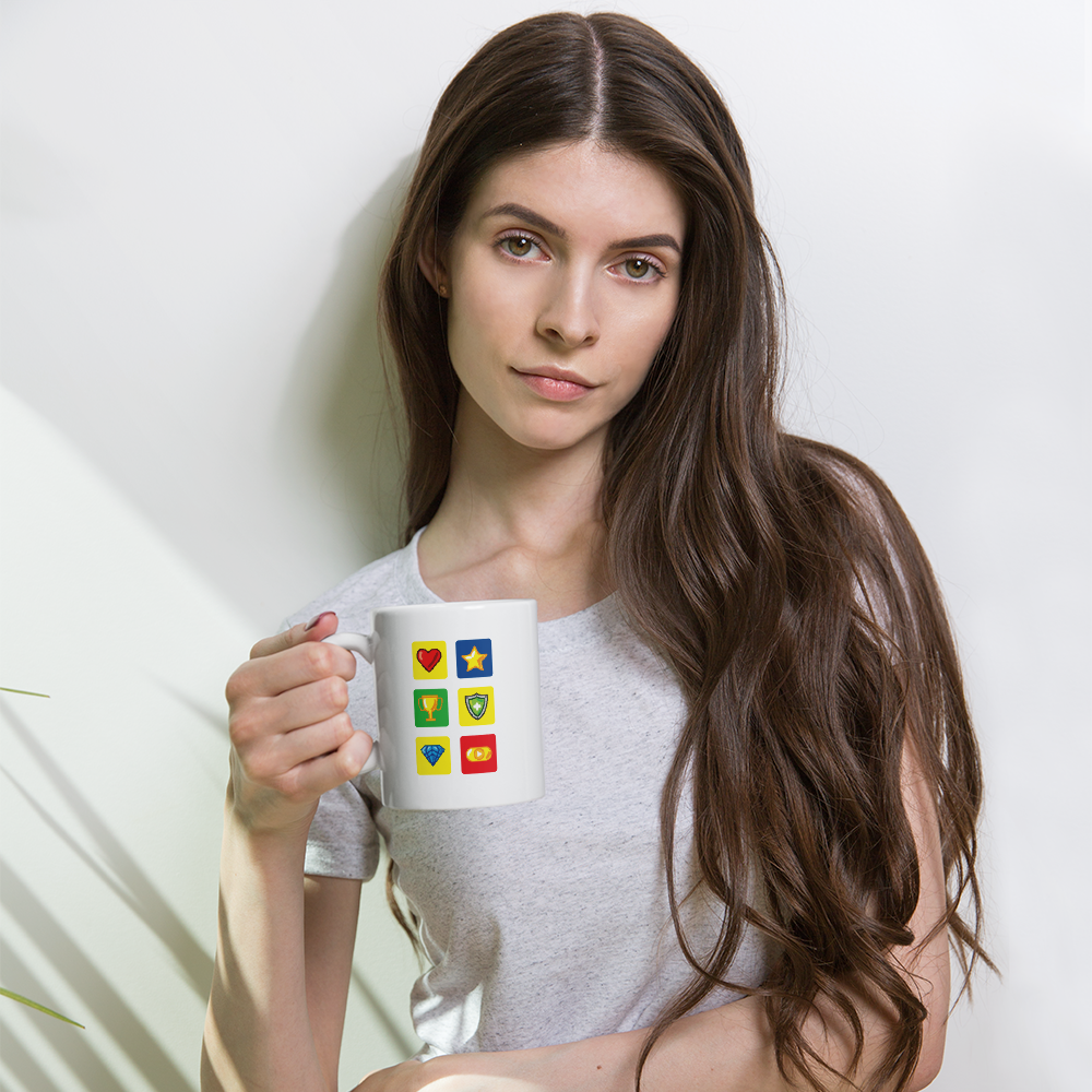 Retro Game Icons Coffee Mug
