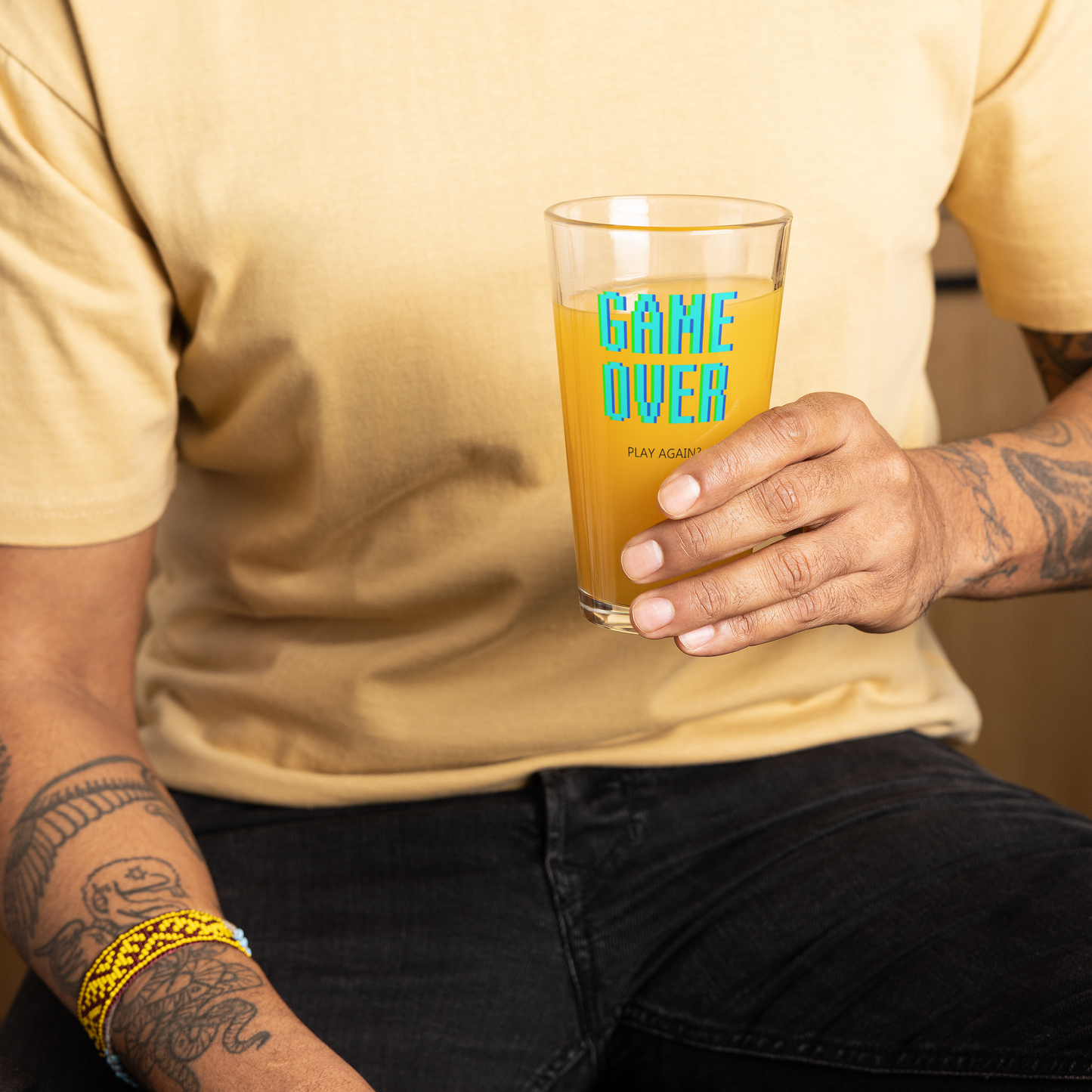 Game Over 16oz Pint Glass