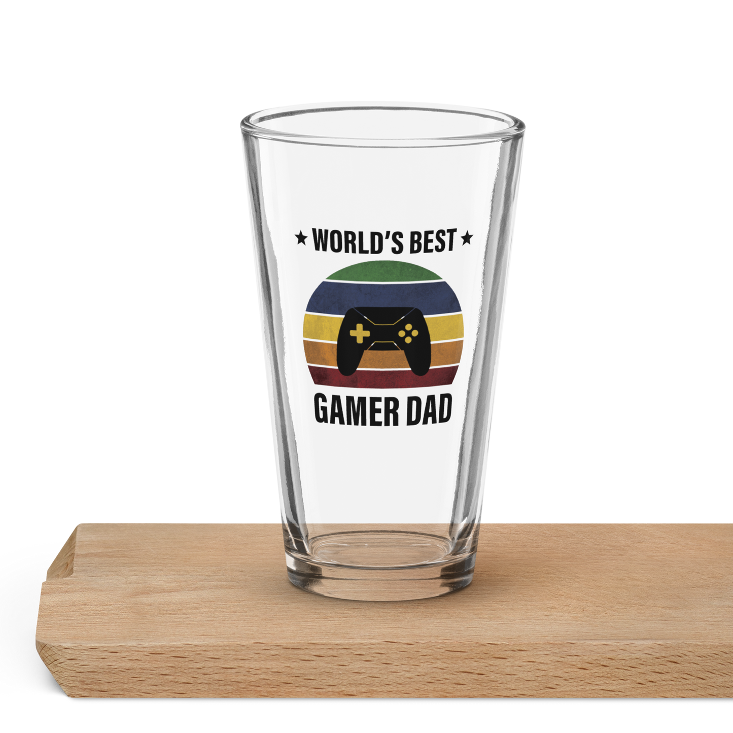 World's Best Gamer Dad 16oz Pint Glass